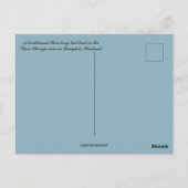 Langschwanzboot in Bangkok Thailand Postkarte (Rückseite)