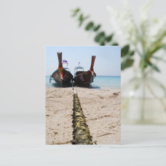 Langschwanzboote POSTCARD Postkarte (Stehend Vorderseite)