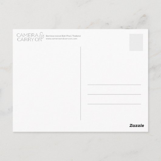 Langschwanzboote POSTCARD Postkarte (Rückseite)