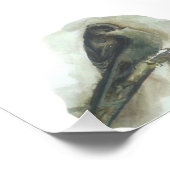 Langschwanzgeflügel-Aquarell Fotodruck (Ecke)