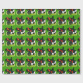 Langschwanztrio Geschenkpapier (Flach)