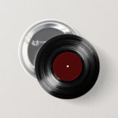 Langspielplatte aus Vinyl Button (Vorne & Hinten)
