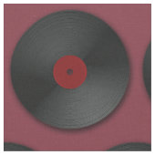 Langspielplatten-Plattenen-Muster Stoff (Nahaufnahme)