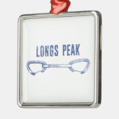 Langspitze, Berge, Klettern, Bergsteiger, Gipfel, Ornament Aus Metall (Links)