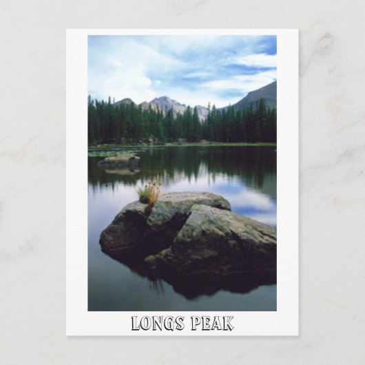 Langspitze, Longs Peak Postkarte (Vorderseite)