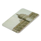 Längsquerschnitt der St. Peter's in Rom, Magnet (Linke Seite)