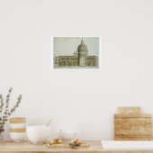 Längsquerschnitt der St. Peter's in Rom, Poster (Küche)