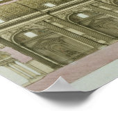 Längsquerschnitt der St. Peter's in Rom, Poster (Ecke)