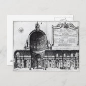 Längsquerschnitt des St. Peter's Postkarte (Vorne/Hinten)