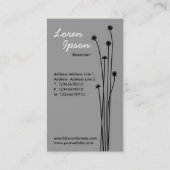 Langstämme - Monochrome Visitenkarte (Rückseite)