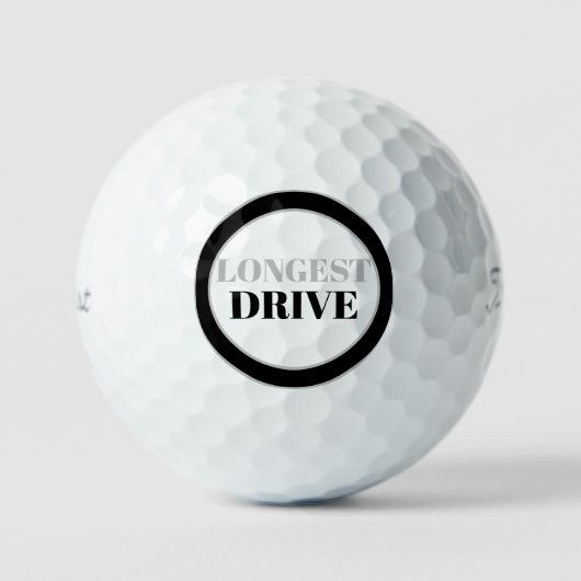 Längstes Drive-Turnier Black Titleist Pro VI Golfball (Vorderseite)