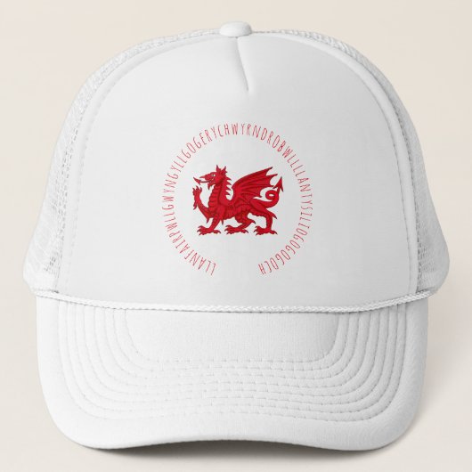 längstes walisisches Wort Truckerkappe (Vorderseite)