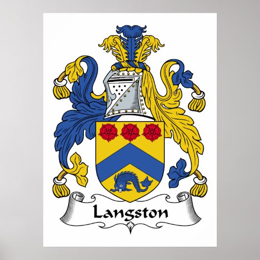 Langston Familienwappen Poster (Vorne)