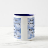 Langston Hughes Dreams Zitat Zweifarbige Tasse (Mittel)