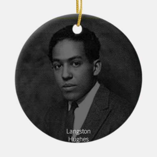 Langston Hughes Keramikornament (Vorne)