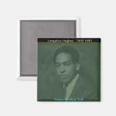 Langston Hughes Magnet (Vorderseite/Rückseite)