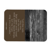 Langston Hughes Rain Zitat Magnet (Horizontal)
