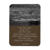 Langston Hughes Rain Zitat Magnet (Vertikal)