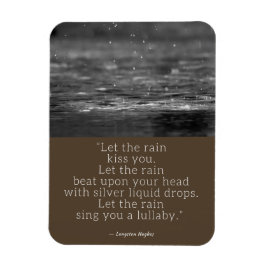 Langston Hughes Rain Zitat Magnet