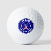 Langstrecken-HAM-Funk Signal Operator Abzeichen Golfball (Vorderseite)