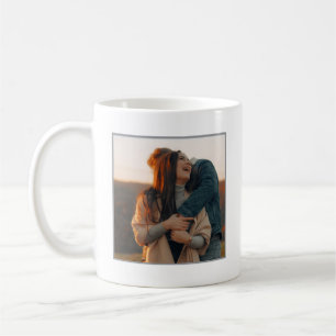 Langstreckenbeziehungs-Beziehung Custom Foto Elega Kaffeetasse