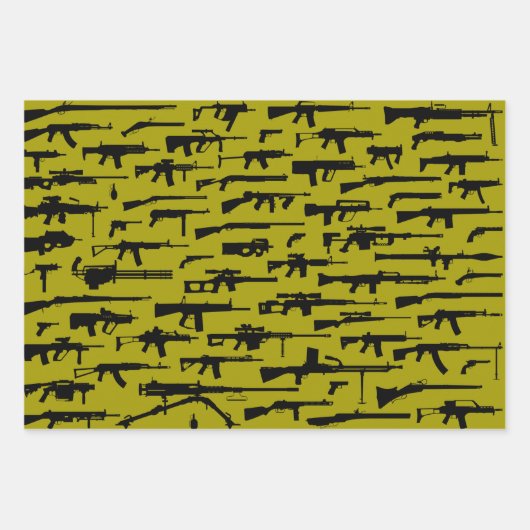 Langstreckengewehre für militärische Ausrüstung Geschenkpapier Set (Vorderseite 3)