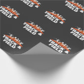 Langstreckenlauf und Feldlauf Geschenkpapier (Ecke)