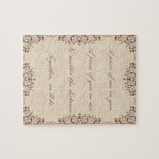 LangstreckenLiebe-Zitat Puzzle (Horizontal)