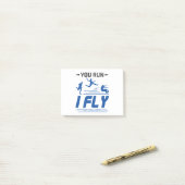 Langstreckenspur und Feldspur, die du in meiner Fl Post-it Klebezettel (Auf Schreibtisch)