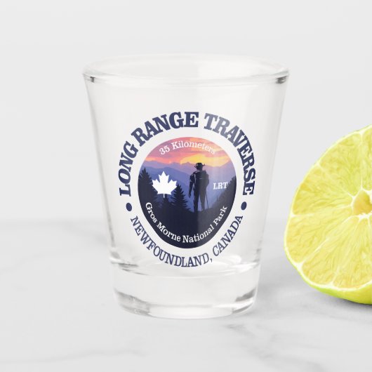 Langstreckentransfer (rd2) schnapsglas (Vorderseite)