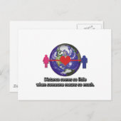 Langstreckenverhältnis Postkarte (Vorne/Hinten)