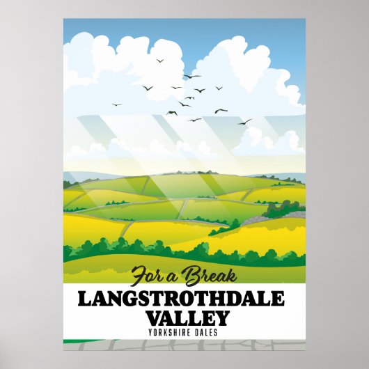 Langstrothdale tal Yorkshire Dales Poster (Vorne)