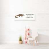 Langtailed Pangolin Cartoon Banner (Insitu)