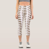 Langtailed Pangolin Cartoon Capri Leggings (Vorderseite)