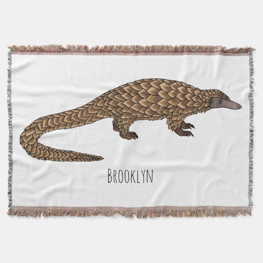 Langtailed Pangolin Cartoon Decke (Vorderseite)