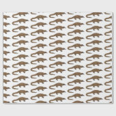 Langtailed Pangolin Cartoon Geschenkpapier (Flach)
