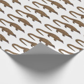 Langtailed Pangolin Cartoon Geschenkpapier (Ecke)