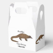 Langtailed Pangolin Cartoon Geschenkschachtel (Geöffnet)