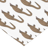 Langtailed Pangolin Cartoon Kurzer Tischläufer (Ecke)