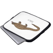 Langtailed Pangolin Cartoon Laptopschutzhülle (Vorne Knopf)
