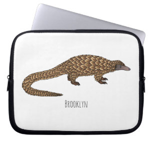 Langtailed Pangolin Cartoon Laptopschutzhülle
