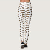 Langtailed Pangolin Cartoon Leggings (Rückseite)