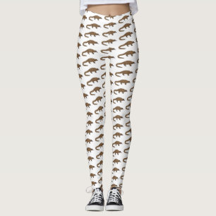Langtailed Pangolin Cartoon Leggings