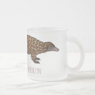 Langtailed Pangolin Cartoon Mattglastasse
