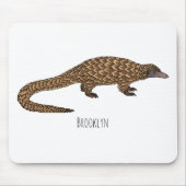 Langtailed Pangolin Cartoon Mousepad (Vorne)