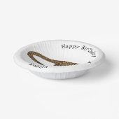 Langtailed Pangolin Cartoon Pappteller (Gewinkelt)