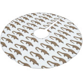 Langtailed Pangolin Cartoon Polyester Weihnachtsbaumdecke (Schrägansicht)
