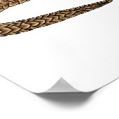 Langtailed Pangolin Cartoon Poster (Ecke)