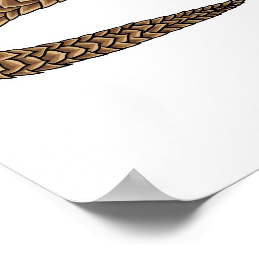 Langtailed Pangolin Cartoon Poster (Ecke)