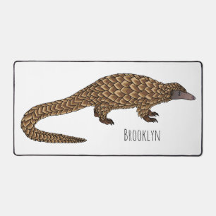 Langtailed Pangolin Cartoon Schreibtischunterlage